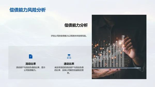 月度财务风险报告PPT模板