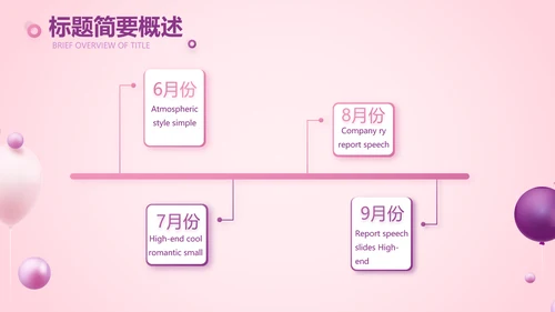 粉色唯美奶茶店周年庆ppt模板活动策划方案