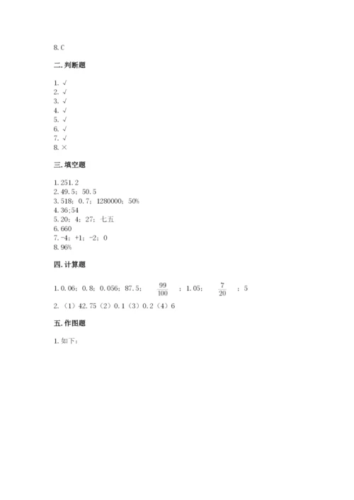 人教版六年级下册数学期末测试卷含答案【巩固】.docx