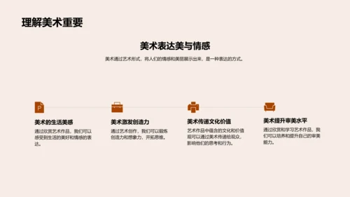 美术课程初探PPT模板