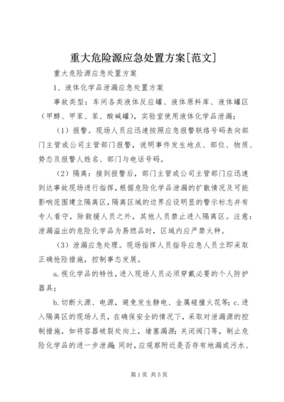 重大危险源应急处置方案[范文].docx