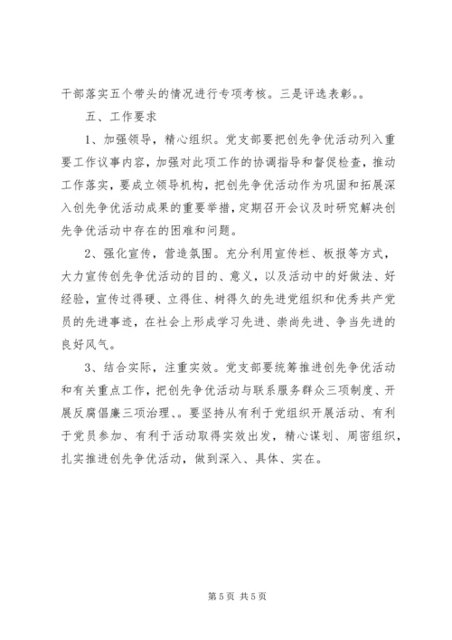 街道社区党支部开展创先争优活动实施方案 (2).docx