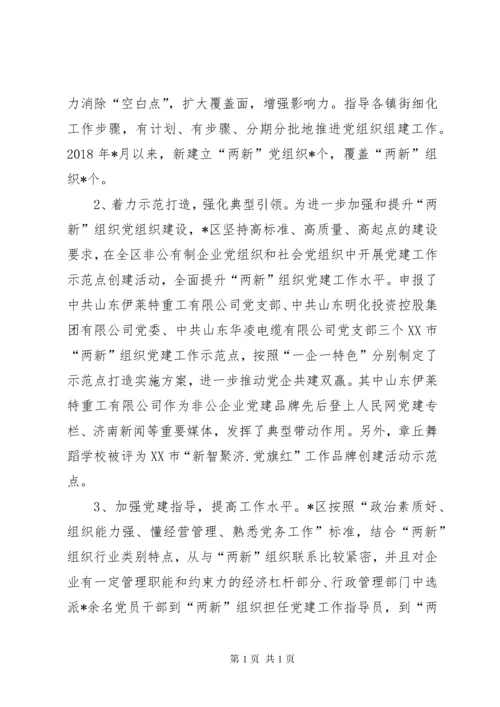 两新组织党建工作上半年工作总结及下半年工作计划.docx