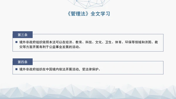 2024中华人民共和国境外非政府组织境内活动管理法解读PPT