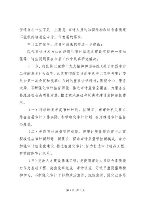 县审计局XX年度法治政府建设情况报告.docx