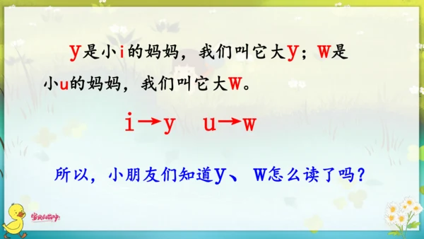 汉语拼音2  i  u  ü  y  w 课件