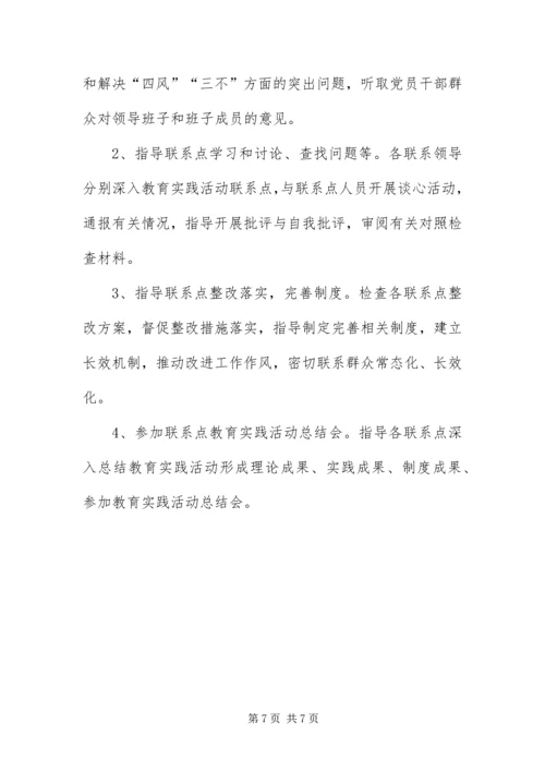 党的群众路线领导干部五个带头活动方案.docx