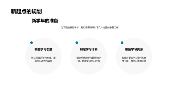 二年级学期回顾与规划PPT模板