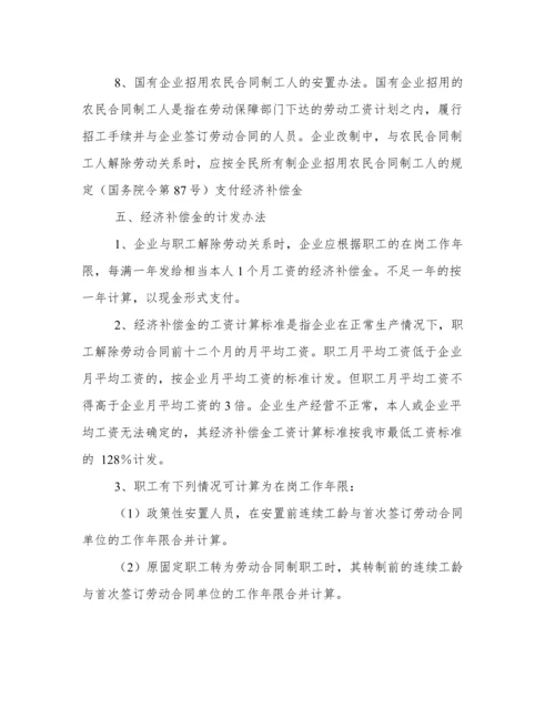 企业改制职工安置方案.docx