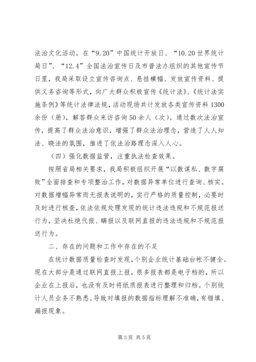 统计局XX年法治工作总结暨XX年工作计划.docx