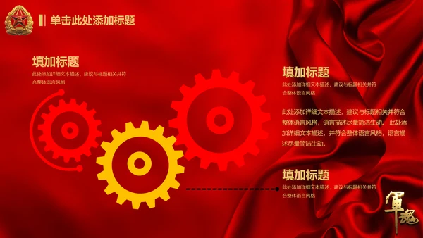 军魂党政八一军队动态PPT