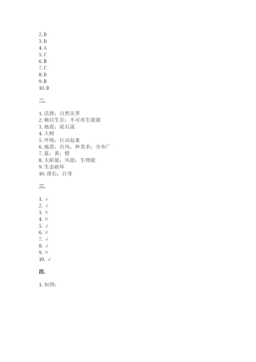六年级下册道德与法治第二单元《爱护地球 共同责任》测试卷（真题汇编）.docx