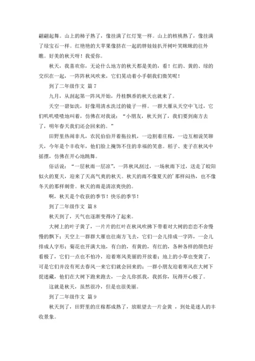 到了二年级作文锦集十篇.docx