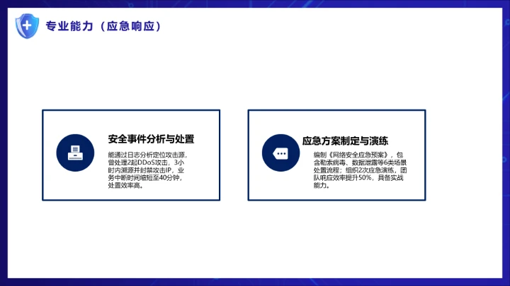蓝色科技风计算机科学与技术专业大学生求职个人能力综合展示职业生涯规划PPT模版