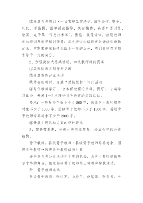 幼儿园教师年度培训计划.docx