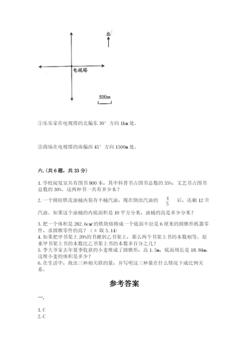 苏教版六年级数学小升初试卷word版.docx