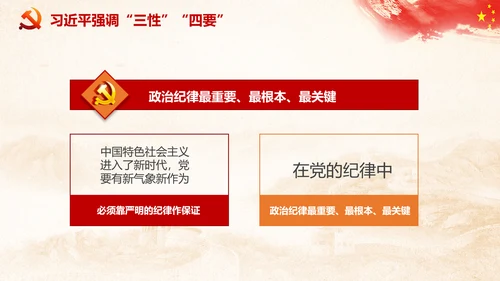 党课严明党的纪律三性四要PPT纪委监委