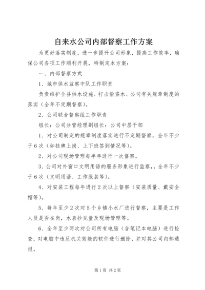 自来水公司内部督察工作方案.docx