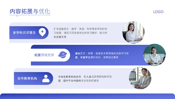 蓝色简约风家校互通平台推广介绍PPT