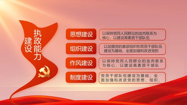 红色党史学习教育工作总结动态PPT