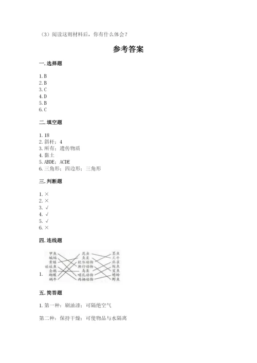 教科版六年级下册科学期末测试卷各版本.docx