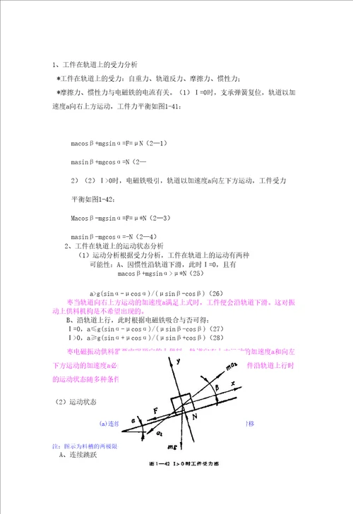 电振动盘的工作原理和受力分析详解