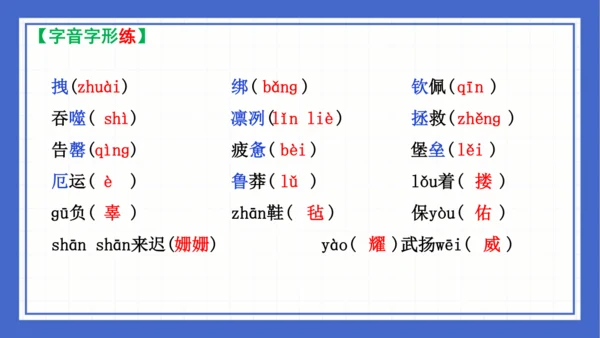 2023-2024学年统编版语文七年级下册 第六单元复习 课件(共94张PPT)