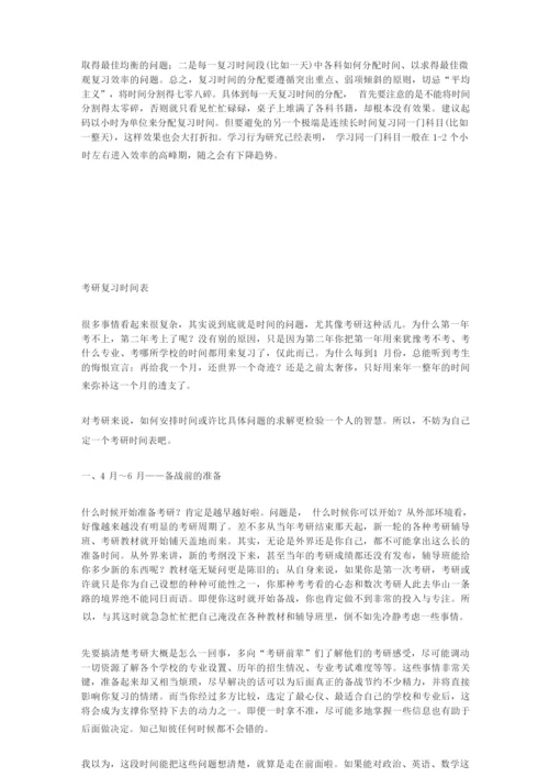 考研复习时间表.docx