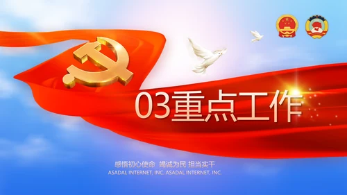 聚焦全国两会工作报告PPT