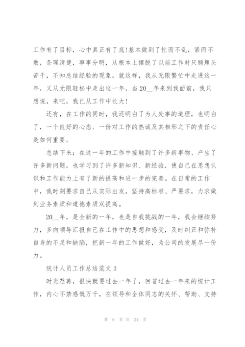 统计人员工作总结范文5篇.docx