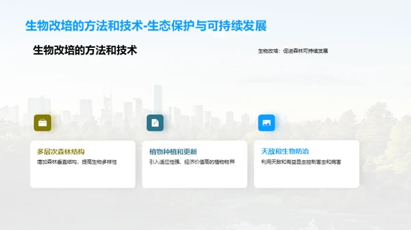森林改培：挽救绿肺