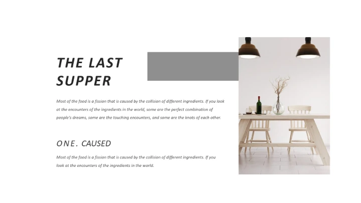 极简风室内设计北欧风格居家房屋室内装修设计方案PPT模版