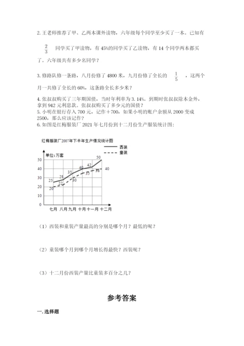 北师大版小学数学六年级下册期末检测试题【综合题】.docx