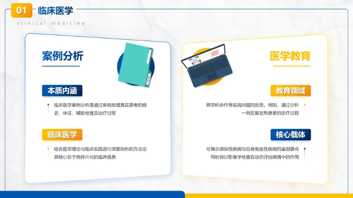 商务风临床医学案例分析PPT模板