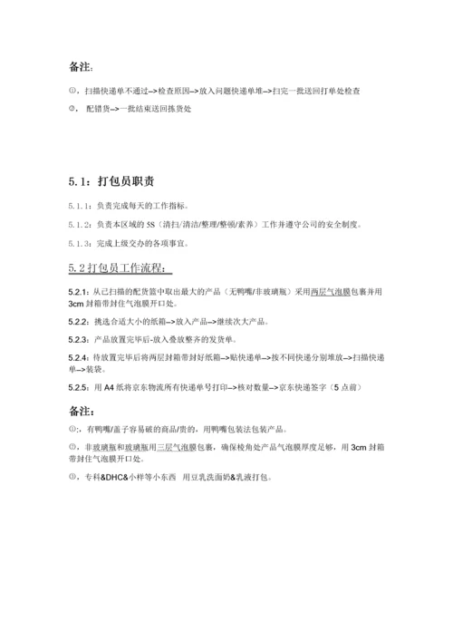 仓储部各岗位职责及工作流程.docx