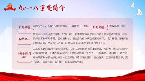 九一八事变纪念日勿让九一八勿忘国耻918PPT课件