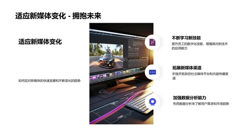 企业新媒体应对策略PPT模板