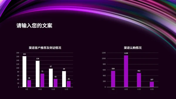 黑色水彩风彩色活动促销方案PPT模板