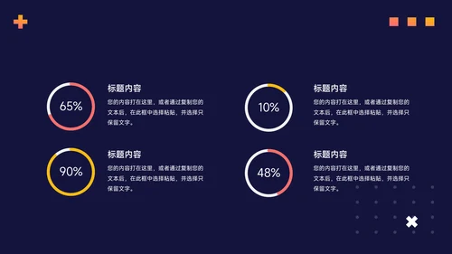 橙色系潮流暗色主题工作报告PPT