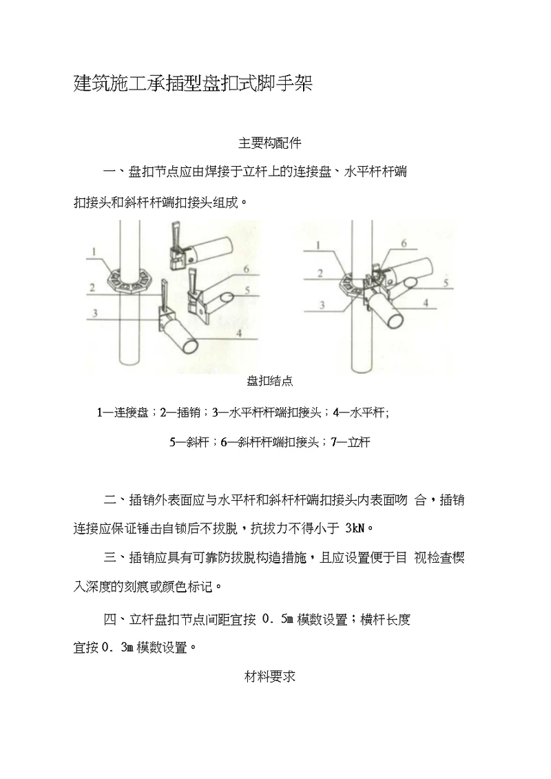 建筑施工承插型盘扣式脚手架安全技术规范汇总