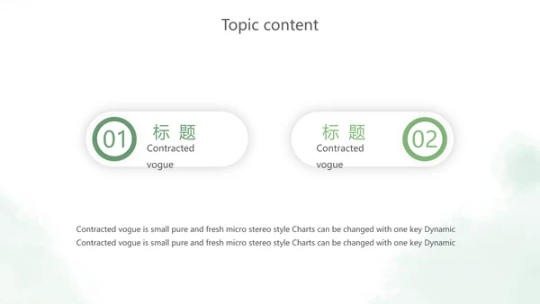 绿色小清新述职报告PPT动态模板
