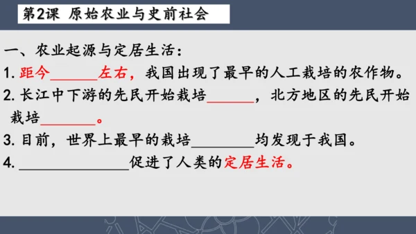 2024--2025学年七年级历史上册期中复习课件（1--11课   89张PPT）