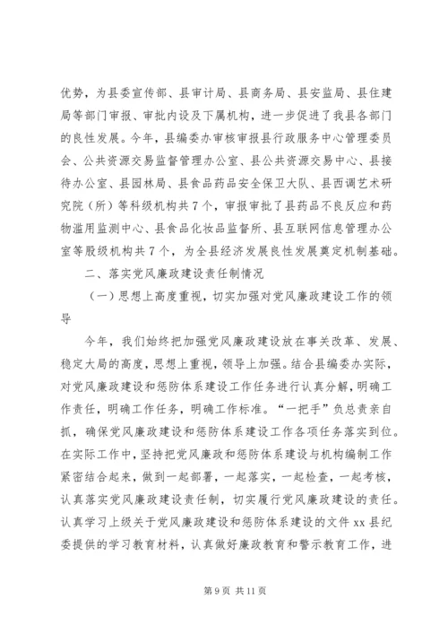 县编委办工作报告.docx