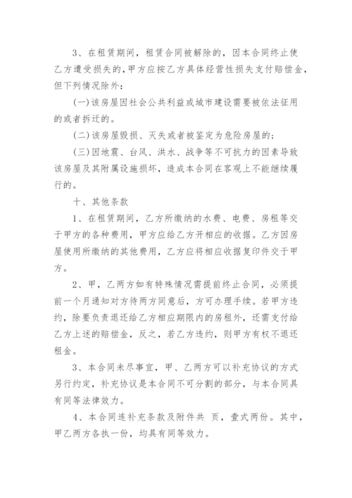 门面租赁合同标准版.docx