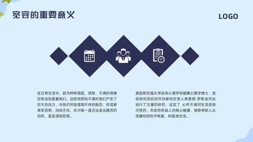 蓝色简约国际宽容日学习活动PPT模板宣传PPT动态PPT
