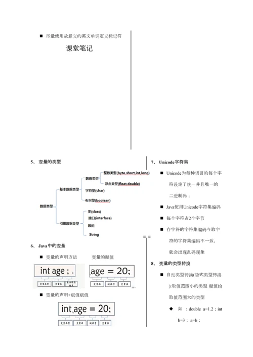 2023年Java编程基础知识点汇总及习题集答案.docx