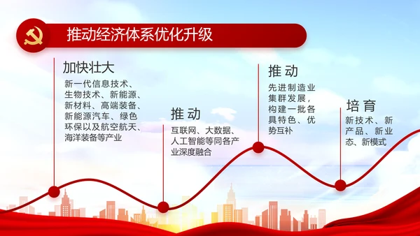 红色大气以高质量党建引领乡村振兴动态PPT