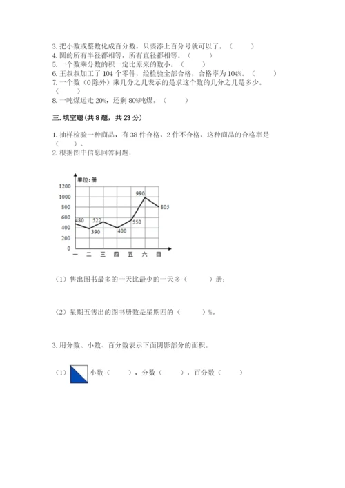 小学数学六年级上册期末卷附参考答案（模拟题）.docx