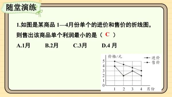 12.2.1 扇形图、条形图和折线图第2课时 用条形图和折线图描述数据 课件（共21张PPT）202