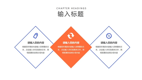蓝色简约风工作总结汇报PPT模板